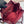 PRA backpack 28 burgundy nylon fabric gold hardware