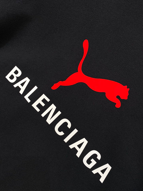 Balenciaga 25 Hoodie Black Cotton 0044