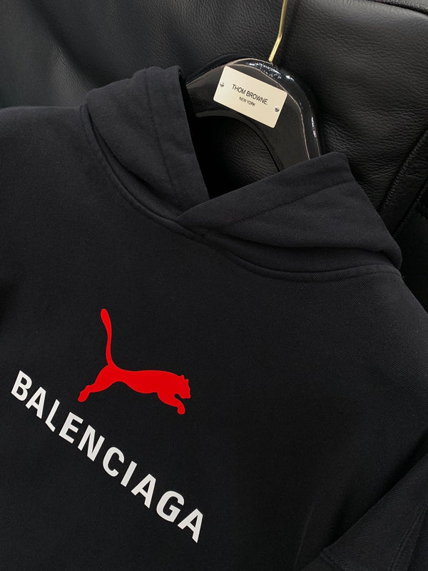 Balenciaga 25 Hoodie Black Cotton 0044