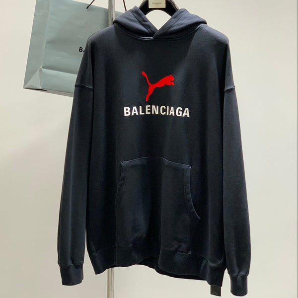 Balenciaga 25 Hoodie Black Cotton 0044
