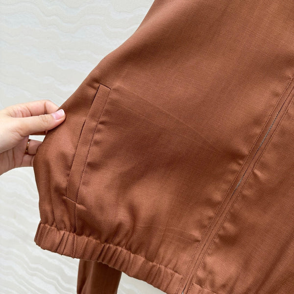 LP 25 Jacket Brown Tencel Linen 293151