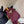PRA Hobo Underarm Bag burgundy nylon fabric