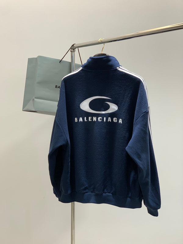 Balenciaga 25 Jacket Navy Cotton 0049