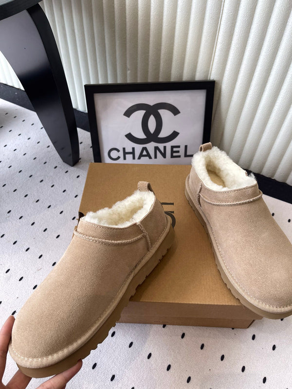 UGG Women Classic Micro Boots Beige Suede And Wool 514140