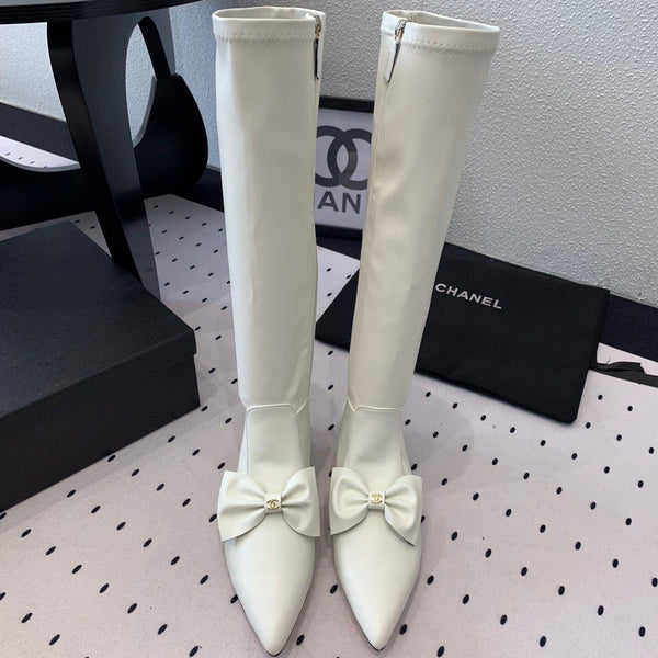 CC 25 Bow-knot Boot White Sheepskin 514068