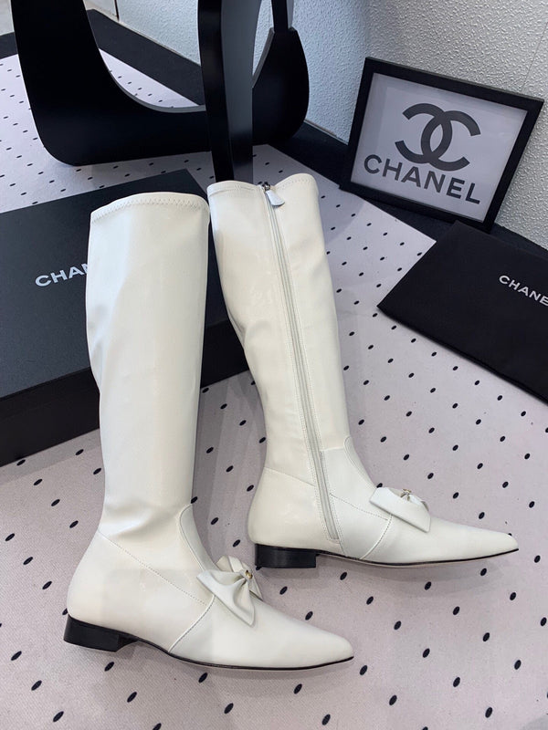 CC 25 Bow-knot Boot White Sheepskin 514068