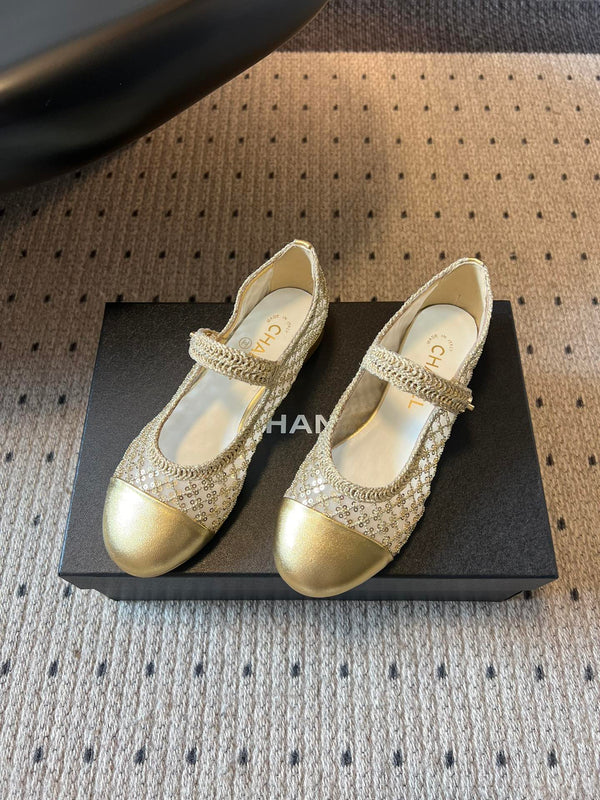 CC 25A Métiers d'Art Ballet Gold Sequin Woven 530672