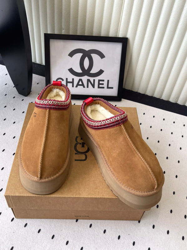 UGG TAZZ Slippers Tan Suede And Wool 514147