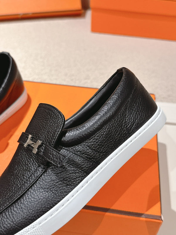 HM 25ss Mocassins Peau de Mouton Noire 577164