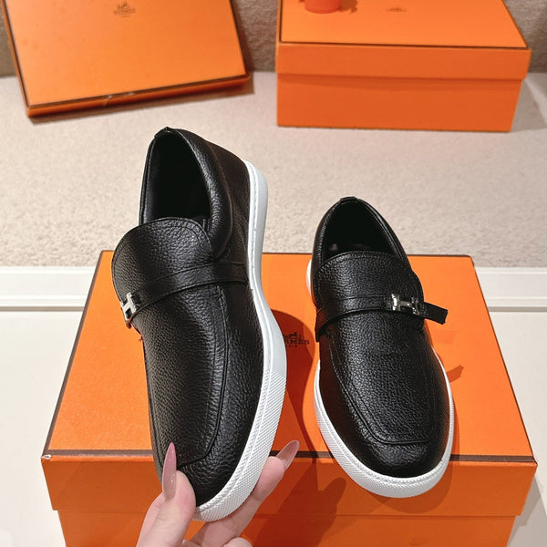 HM 25ss Mocassins Peau de Mouton Noire 577164