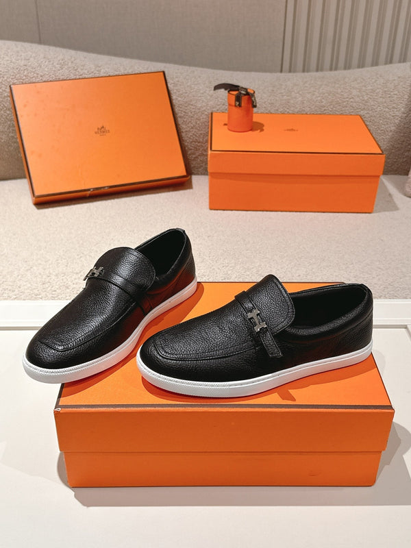 HM 25ss Mocassins Peau de Mouton Noire 577164