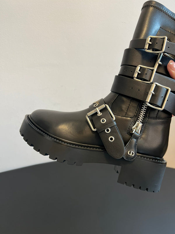 Dior 2025 Short Boot Black Cowhide 501247