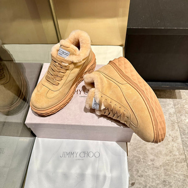 Jimmy Diamond Maxi Retro F Trainer Beige Suede Shearing 538895