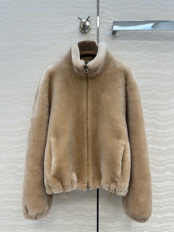 LP 25 Bomber Jacket Pine Nuts Shearling Leather 314257