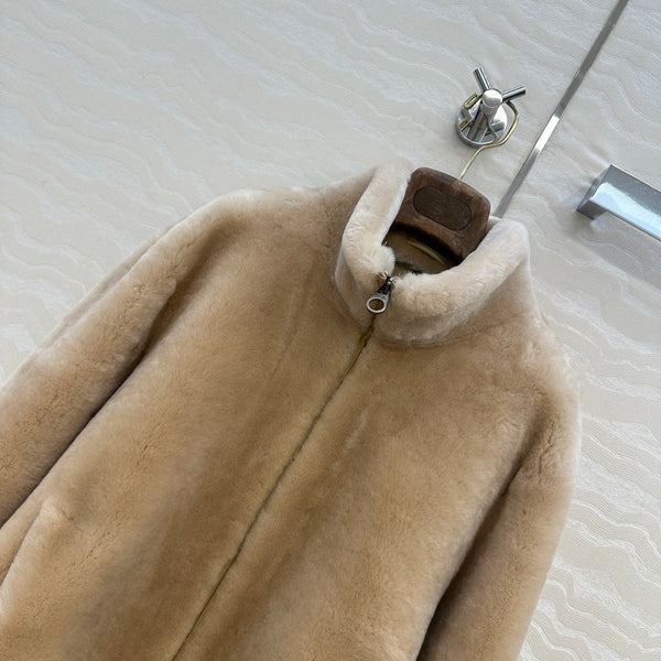 LP 25 Bomber Jacket Pine Nuts Shearling Leather 314257