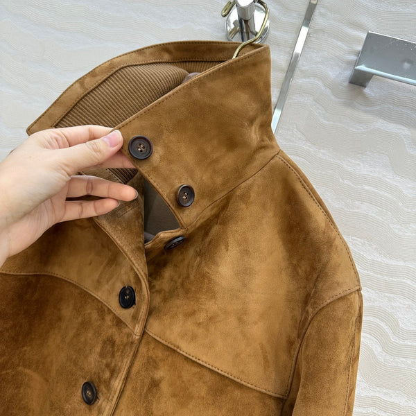 LP 25 Jacket Camel Suede Fabric 314020