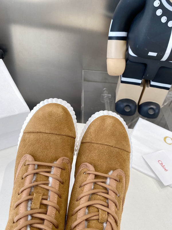 Chloe snow boots brown suede 531622