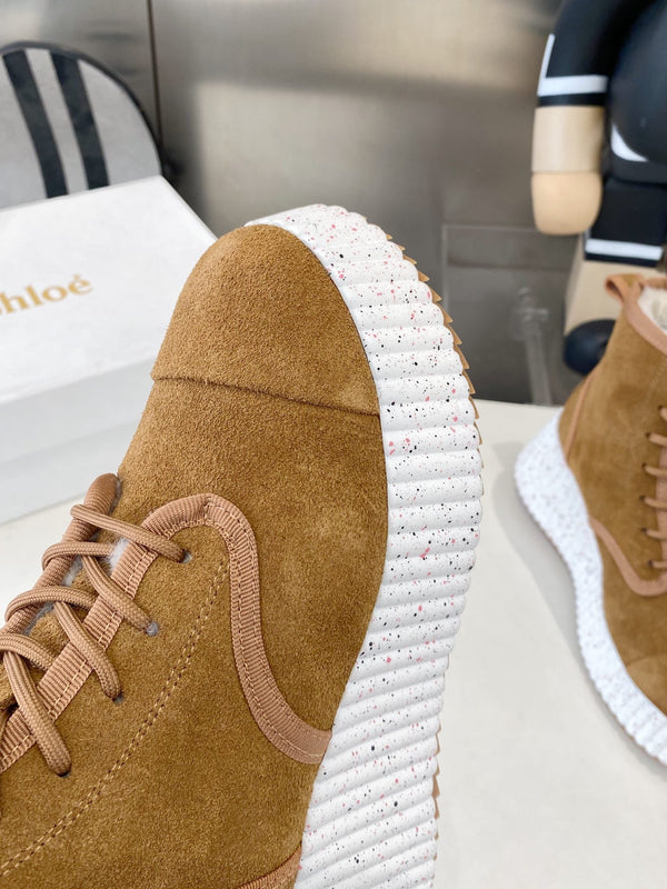 Chloe snow boots brown suede 531622