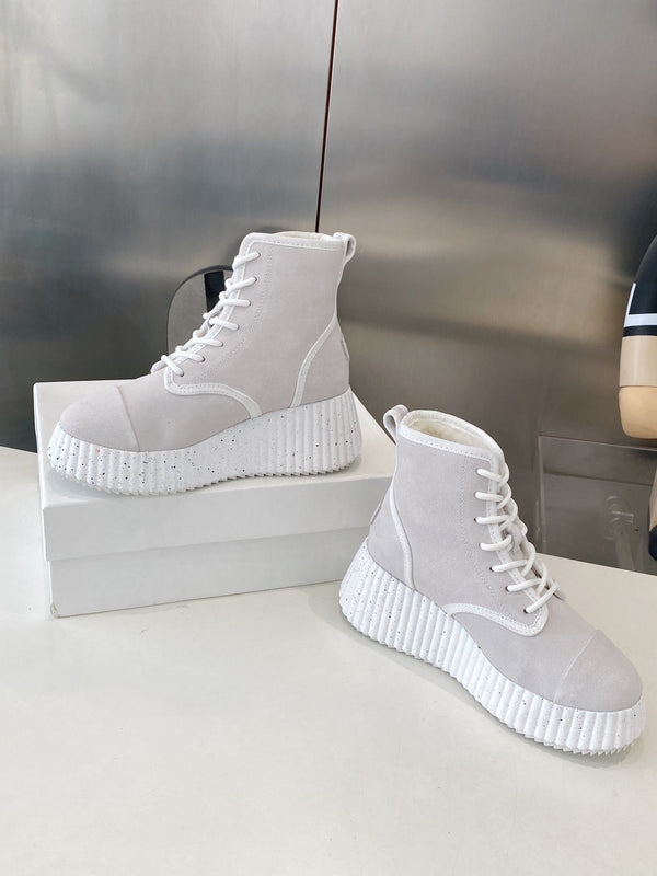 Chloe snow boots light grey suede 531623