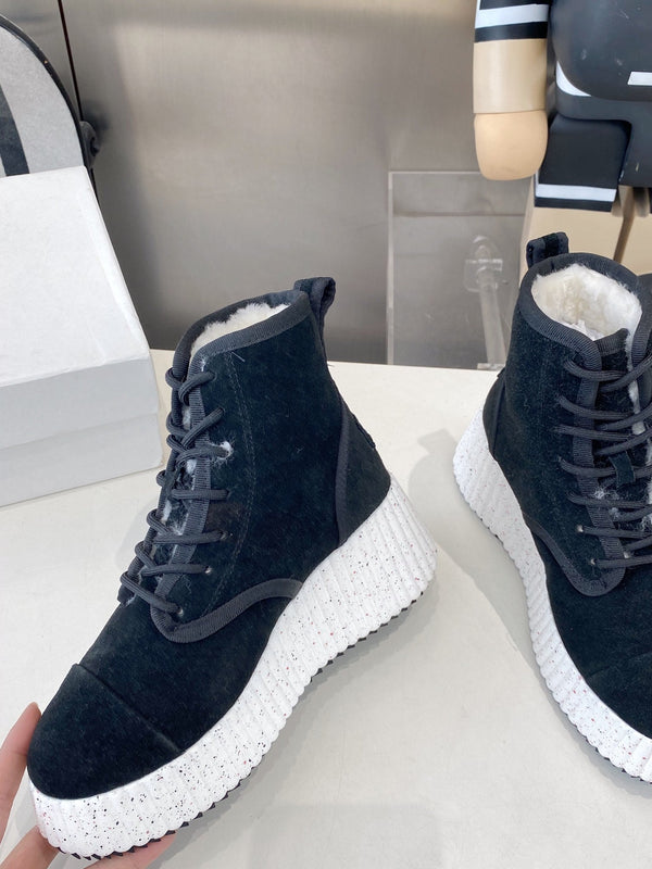 Chloe snow boots navy blue suede 531624