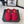 CC Chaussons de couple garnis de duvet neufs Tissu technique rouge