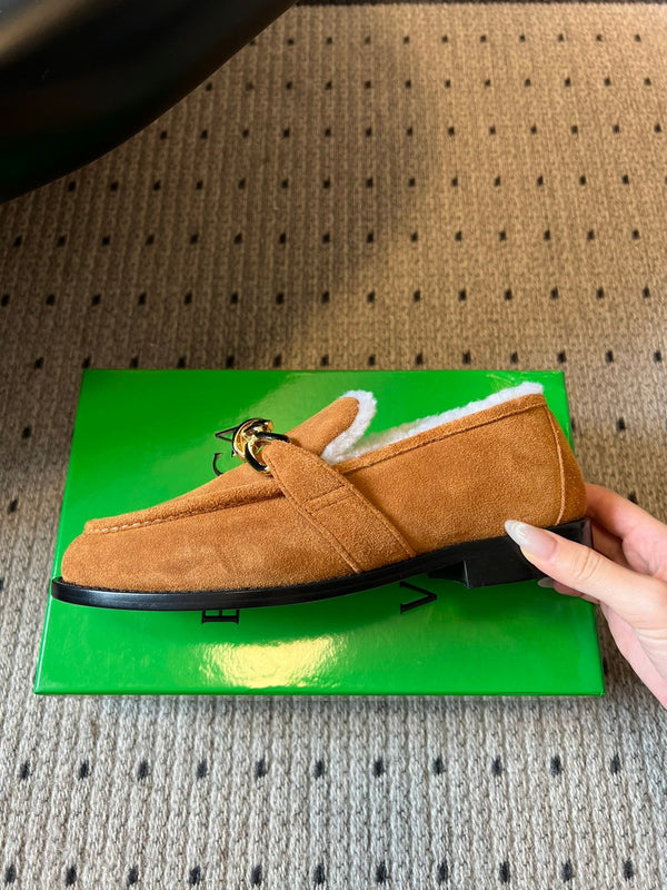 BV Astaire Loafer Brown Shearing Suede 548541