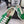 Baskets Pra 2025 vert et gris en cuir verni et maille 554582