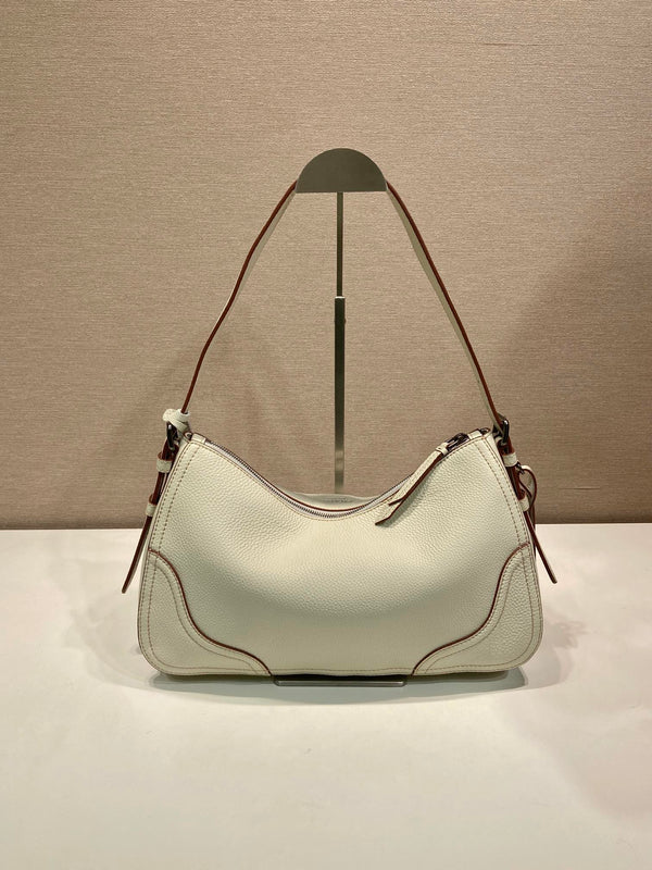 Prada Aimèe Large Shoulder 36cm Bag Khahi Cowhide