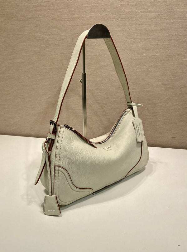 Prada Aimèe Large Shoulder 36cm Bag Khahi Cowhide