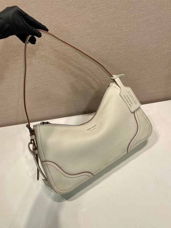 Prada Aimèe Large Shoulder 36cm Bag Khahi Cowhide