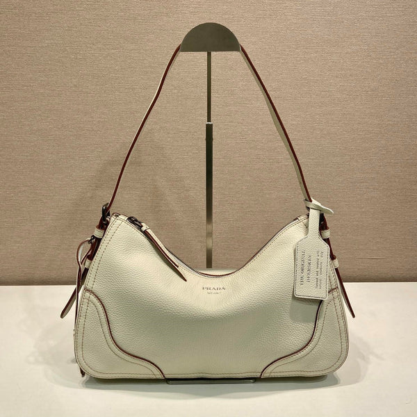 Prada Aimèe Large Shoulder 36cm Bag Khahi Cowhide