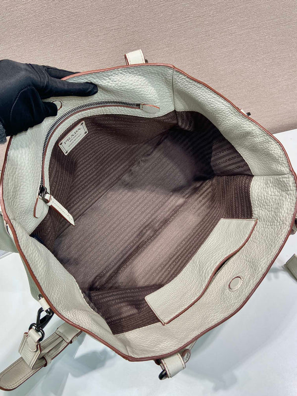 Prada Large Tote Bag 38cm Khahi Leather