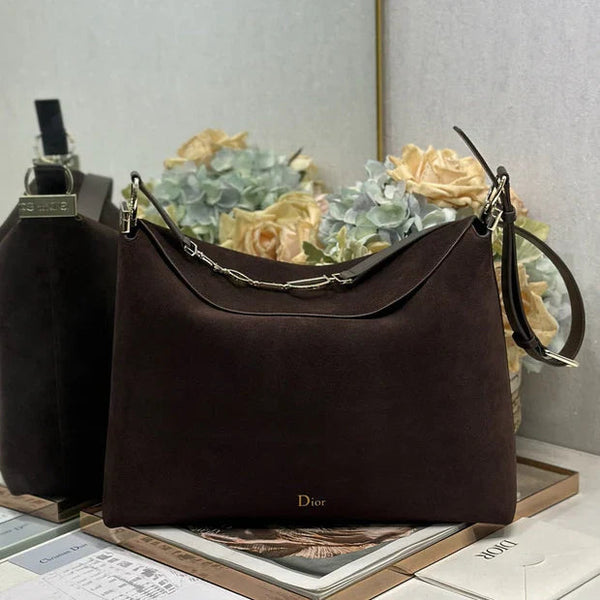 CD 2026 Bag Coffe 39cm Suede Leather 288380