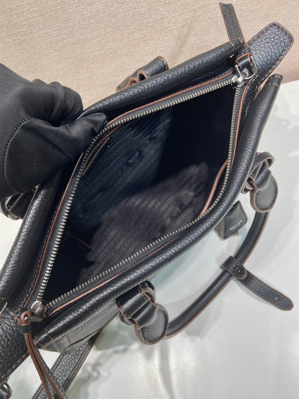 Prada Large Tote Bag 35cm Black Leather