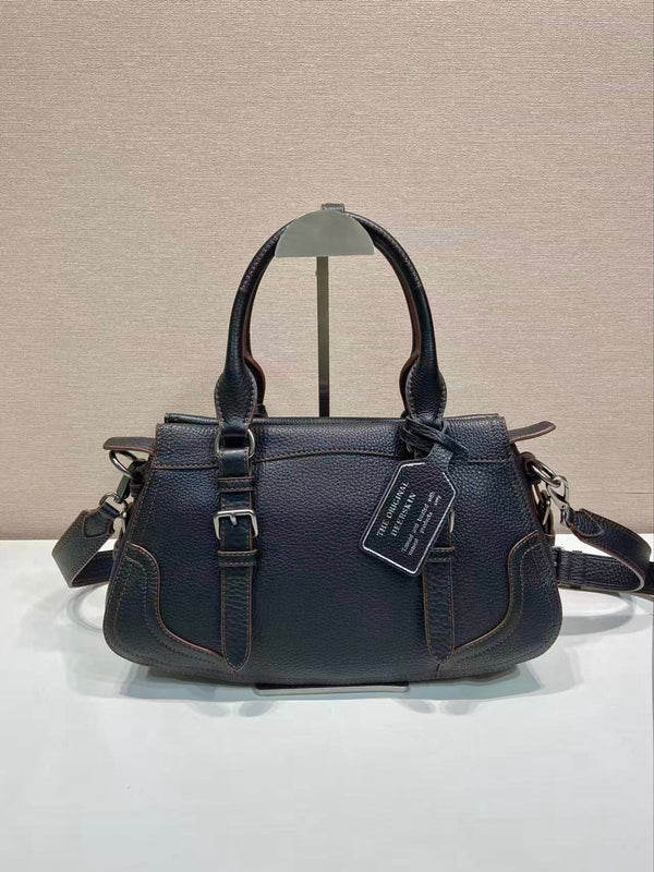 Prada Large Tote Bag 35cm Black Leather