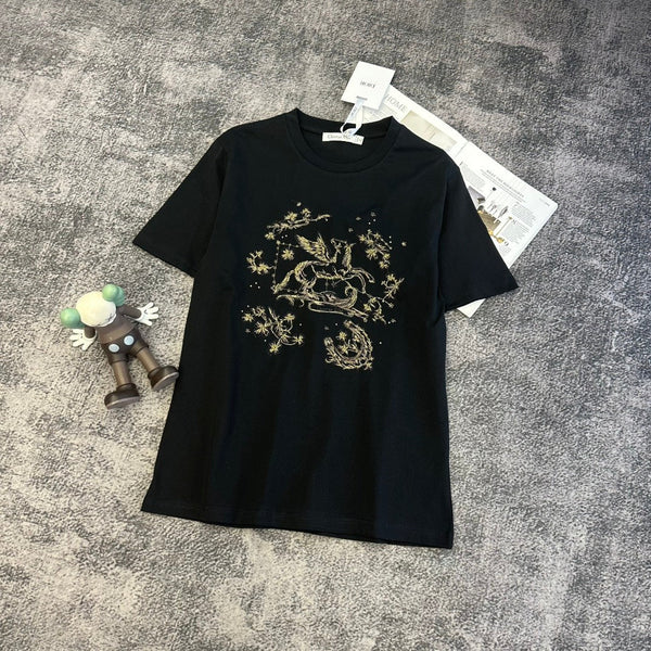T-shirt CD SS26 motif Pégase en coton 350855