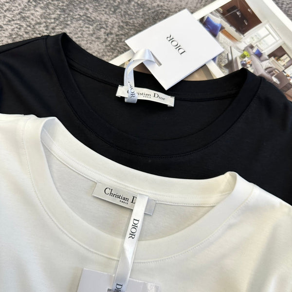 CD SS26 T-shirt à manches courtes Cœur floral en coton 350887