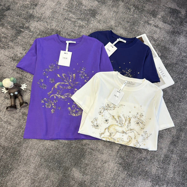 T-shirt à manches courtes en coton CD SS26 350891