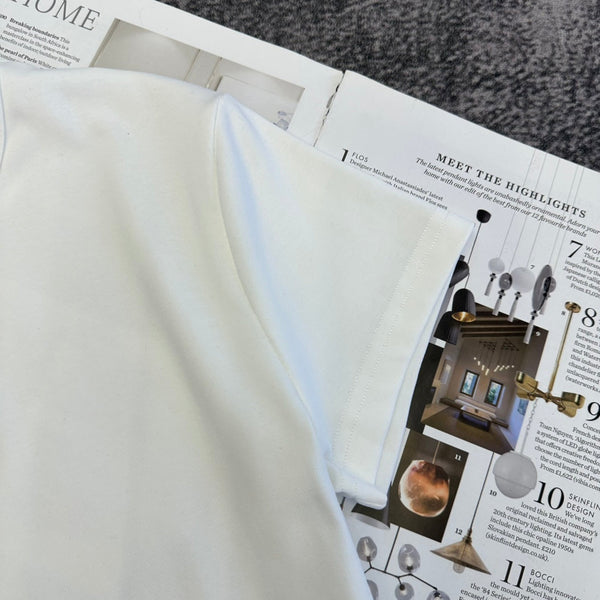 T-shirt Miu PE26 brodé logo cristaux Coton 350561