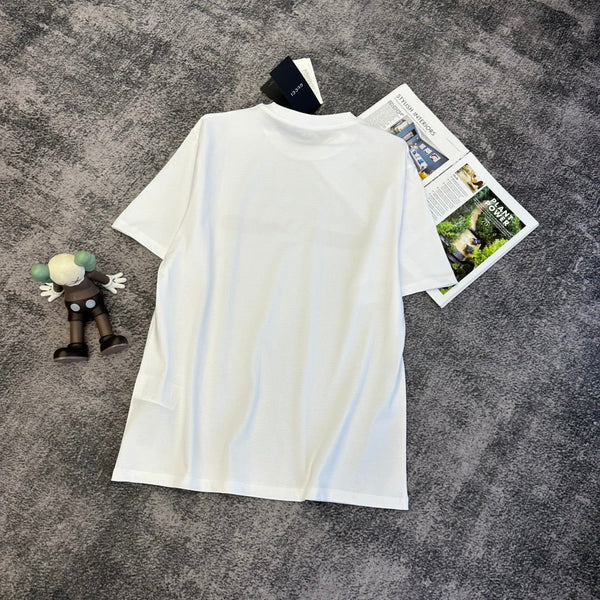 GG SS26 Logo Print Cotton T-shirt White Cotton 350534