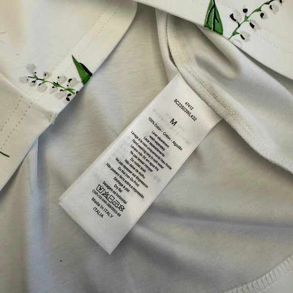 T-shirt CD SS26 Lily Of The Valley en coton blanc 350673