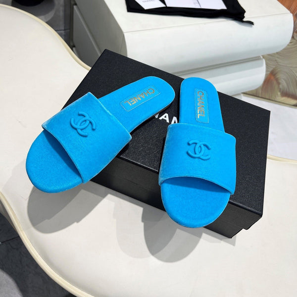 CC 26S Slide Velours Bleu 684905