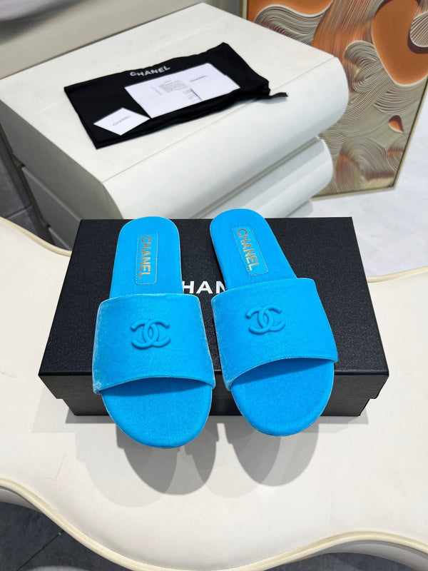 CC 26S Slide Velours Bleu 684905