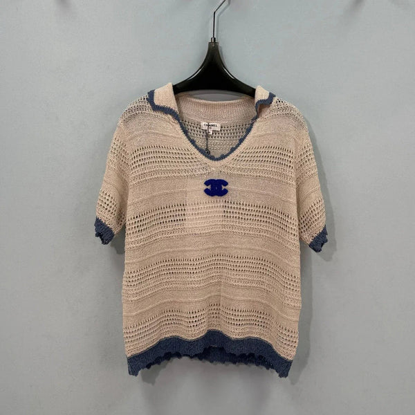 CC 2026 knitted sweater Beige Wool 632642
