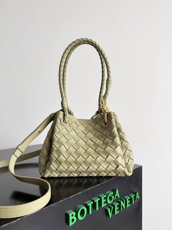 Borsa da paracadute BV 25s 21 cm in pelle di vitello intrecciata GHW