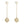 CD BALL DROP GOLD EARRINGS