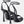 Missy 110 Black Leather Trimmed Mesh Sandals