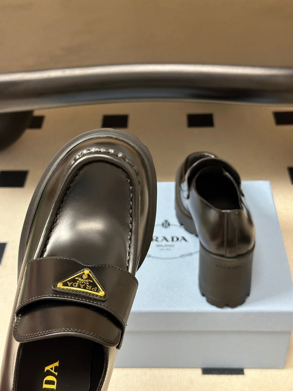 Prad 2026 Teak Loafers 85mm Cowhide 151271