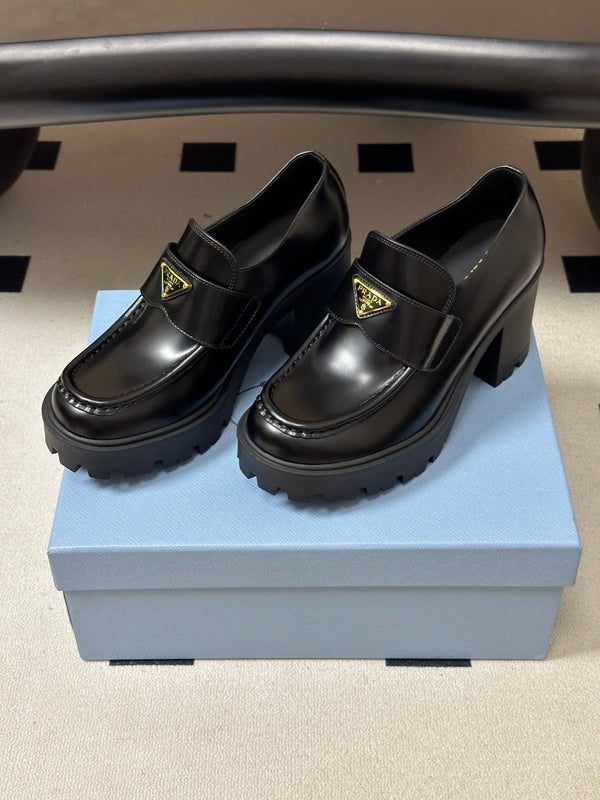 Prad 2026 Teak Loafers 85mm Cowhide 151271