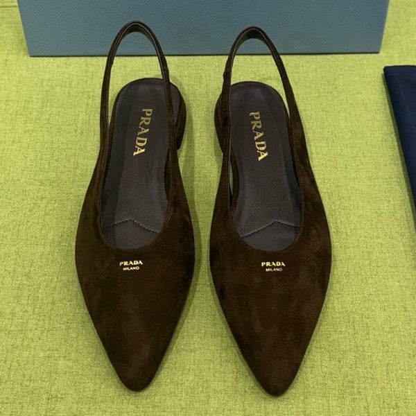 Prad 2026 Pointed Toe Flats Suede 148644